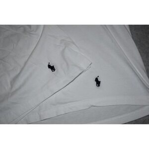 Polo Ralph Lauren T-Shirt Mens XL White 2 Pack V-Neck Classic Fit Cotton Logo